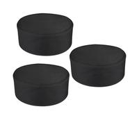 MUCKLILY 3Pcs Black Breathable Mesh Chef Caps Adjustable Kitchen Cooking Hats for Men and Women Comfortable Cloth Chef Hats