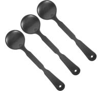 MUCKLILY 3pcs Black Eye Occluder Set for Vision Testing, Handheld Reusable Eye-Shielding Plates with Wide Handle, Optometry Visual Test Tools for Professional Eye Exams and Sight Screening