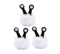 MUCKLILY 3pcs Cartoon Shower Loofah Bath Sponges Soft Body Scrubber Skin Cleaning Scrubbers Lightweight Household Bath Shower Sponge for Bubble Cleaning