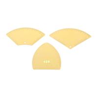 MUCKLILY 3pcs Eyebrow Locator Ruler for Brow Mapping Tool Eyebrow Template Tool Brow Symmetry Positioning Guide for Makeup Application