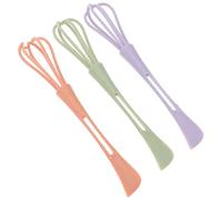 MUCKLILY 3pcs Hair Dye Mixing Sticks Set - Mini Plastic Whisk Tools for Salon and Home Use - Color Cream Stirrer for Hair Dye, Perm, and Straightening Treatments