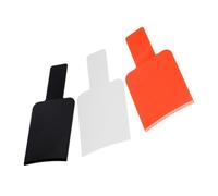 MUCKLILY 3Pcs Hair Dyeing Boards Hair Coloring Tools Salon Hairdressing Paddle Set with 2 Black and 1 White Plates for Home and Professional