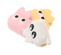 MUCKLILY 3pcs Portable Cute Electric Toothbrush Head Covers Travel Protective Dustproof Plastic Clip Case for Home Outdoor