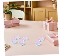 MUCKLILY 3pcs Straw Toppers Bow Decor Tumbler Bow Straw Cap Pendant Clip on Ornaments Tips Glitter Glitter Hair Large Iridescent Artificial Leather