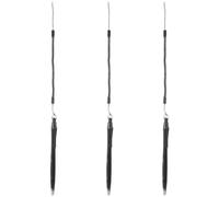MUCKLILY 3pcs Stylus for Tablet, Plastic 4mm Fine Tip Ergonomic Anti-slip Black for Laptop Touch Screens, Online Education and Gaming