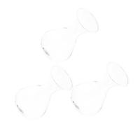 MUCKLILY 3pcs Wall Mounted Glass Plant Terrarium Wooden Frame Hanging Planter Transparent Hydroponic Vase For Indoor Plants Decor