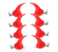 MUCKLILY 4 Pairs Halloween Devil Horn Hair Clips for Women and Teens Unique Cosplay Accessories Easy to Wear Horns for Costume Parties and Stage Performances Lifelike Design for Charming