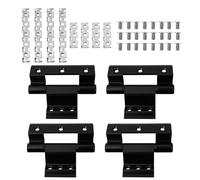 MUCKLILY 4 Pcs Aluminum Casement Window Hinges Broken Bridge Heavy-Duty Insulation Home Hardware Accessories for Doors and Windows
