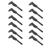 MUCKLILY 40Pcs Mini Plastic Calipers with Dual Metric Scale 0-80Mm Sliding Gauge Precision Measuring Tool for Students and Math Teaching Supplies Portable Measurement Caliper
