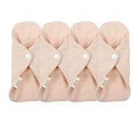 MUCKLILY 4Pcs 180Mm Washable Cotton Sanitary Pads for Women Reusable Leakproof Nursing Mats Menstrual Pads Suitable for Daily Use and Postpartum Care