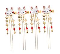 MUCKLILY 4Pcs Chinese Style Hairpins with Tassel Elegant Vintage Hair Clips for Festivals Parties Ceremonies and Photography Traditional Hair Accessories