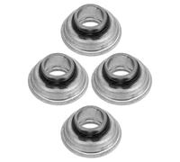 MUCKLILY 4Pcs Front Fork Stem Bearings Replacement for Wheelchair Swivel Walker Wheels Universal Drive Walker Accessories Grey Small Cup Bearings
