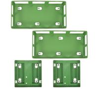 MUCKLILY 4pcs Green Plastic Wedding Flower Tray with Suction Cups for Decorating Wedding Car, Will Not Damage Car or Leave Marks, for Showing Your Love on Special Occasions