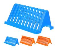 MUCKLILY 4pcs Laboratory Glass Slide Drying Rack Set Triangular Plastic Microscope Slide Holder for Sample Draining and Culture Drying for Scientific Use