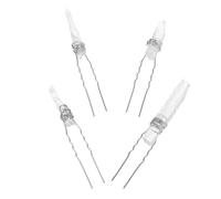 MUCKLILY 4pcs Luxury Wedding Hairpin Crystal Rhinestone Hair Jewelry for Bride Stylish Bridal Hair Clip for Hen Party