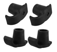 MUCKLILY 4Pcs Nylon Walker Feet Tips Anti-Slip Ski Glides for Elderly Walkers Mobility Aid Lightweight Replacement Parts for Trekking Hiking Stability