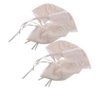 MUCKLILY 4pcs Picnic Basket Liners Cloth Insert Set Reusable Fabric Basket Liners for Wicker Picnic Washable Rustic Farmhouse Decorative Cloth for Outdoor Camping and Travel