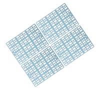 MUCKLILY 4pcs Plastic Bunny Foot Mats with Hollow-out Design for Pets Allowing Urine and Feces to Flow, Suitable for Personal Home and Pet's Shop Use