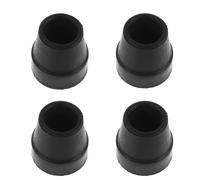 MUCKLILY 4pcs Replacement Quad Cane Tips Non-Skid Rubber Walking Cane Rubber Feet Cap for Walking Sticks for Senior Users and Outdoor Use