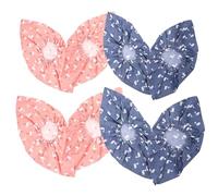 MUCKLILY 4Pcs Reusable Indoor Shoe Covers Kit Breathable Comfortable Shoe Protectors with Anti-slip Sole for Adults and Washable Household Overshoes for Carpet and Floor Protection