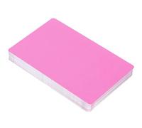 MUCKLILY 50 Pcs Anodized Aluminum Business Cards Thin Colored Style Design 0.2mm Portable Flexible Rounded Corners DIY Standard Business Size Random Color