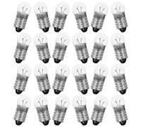 MUCKLILY 50Pcs 6V Mini Screw Base Tiny Light Bulbs for Science Experiments and Electrical Circuit Kits, Miniature Round Flashlight Bulbs for Teaching Supplies and Electronics Projects