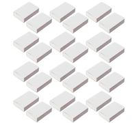 MUCKLILY 50pcs Blank Matches Holder Boxes with Striker, White Paper Empty Match Containers for DIY Projects, Compact Lightweight Matchstick Storage Boxes 2.2x1.4x0.6 Inches, Suitable