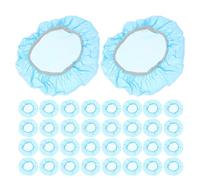 MUCKLILY 50pcs Fire Alarm Dust Cover Caps Blue 1.5mm Thickness 10cm Reusable Detector Protective Covers for Cooking and Renovation Safety