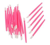 MUCKLILY 50pcs Pink Nail Art Cuticle Pusher Set with Rhinestone Picker Pen and Manicure Exfoliating Tools for Professional Nail Technicians and DIY Design