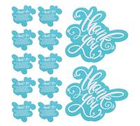 MUCKLILY 50pcs Small Business Thank You Cards Unique Design Mini Size Paper Cardstock Charming Double-Sided Prints Present Decoration for Online Retail