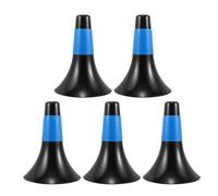 MUCKLILY 5pcs Agility Cones for Sports Training Set with High Visibility Plastic Design Stable Cone Markers for Soccer and Basketball Drills and Athlete Practice