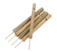 MUCKLILY 5pcs Bamboo Bird Whistles Handheld Bird Call Flutes Travel-friendly Small Whistle Set for Enthusiasts Parks Gardens Farms