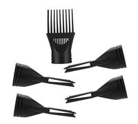 MUCKLILY 5Pcs Blow Dryer Nozzle Reusable Hair Dryer Combs for Styling High Temperature Resistant Material for Home and Barber Use