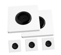 MUCKLILY 5Pcs Cable Outlet Cover Plate with Rubber Gasket Wire Hole Wall Plate for Cable Management Kit Pass Through Insert for Wires Home Office Wall Socket Cord Hider