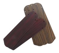 MUCKLILY 5pcs Ceiling Fan Blades Replacement Accessories, Wooden Double-sided Fan Blades with 8mm Hole Diameter, 16.54 Inch Long, Easy Airflow Upgrade for Indoor and Patio Use