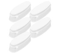 MUCKLILY 5pcs French Powder Box Nail Dipping Container Tray for French Extension Nail Form Portable Tools Storage Box Manicure Tool