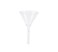 MUCKLILY 5pcs Glass Funnel Triangle Labware for Analytical Chemistry Feeding Funnel for Liquids and Solids Reusable and Easy to Clean for Laboratory Use