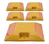 MUCKLILY 5pcs Reflective Road Safety Reflectors Plastic Sturdy Reflective Materials High Visibility Versatile Application for Driveways and Pathways