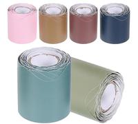 MUCKLILY 6 Rolls Blackboard DIY Trim Paper Borders for Bulletin Boards, Classroom and Office Decoration, Assorted Colour Scalloped Edges for Craft Projects and Scrapbooking Random Color