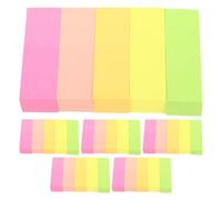 MUCKLILY 600pcs Color-coding Labels Highlighter Tape Paper Sticky Page Tabs for Organizing Thoughts and Creative Projects, Easy to Peel and Stick Textbook Labels for School Use