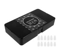 MUCKLILY 600pcs Nail Tips Almond Shape Full Cover False Nail Tips for Practice DIY Gel