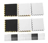 MUCKLILY 60pcs Disposable Black and White Foil-Edged Napkins Absorbent Party Serviettes for Weddings Birthdays Kitchen Events Elegant Paper Hand Towels