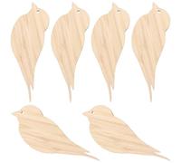 MUCKLILY 6pcs Creative Bird Shaped Plastic Bookmarks, Easy to Write and Not Easy to Deform, for Graduation and DIY Craft Projects with Khaki Colour