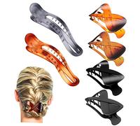 MUCKLILY 6pcs Fashion Hair Claw Clips Large and Hair Clamps for Styling Thick Thin French Style Accessories for Women Girls