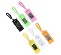 MUCKLILY 6Pcs Portable Electronic Examination Keychain Watches for Students Compact Lightweight Plastic Pocket Digital Watches with Random Colors for School and Random Color