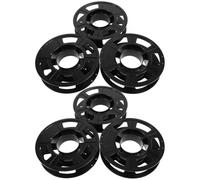 MUCKLILY 6pcs Refillable 3D Printer Filament Spool Container with Modern Hollow Design Lightweight Abs Material Filament Reel Holder
