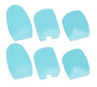 MUCKLILY 6pcs Saxophone Side Key Pads Silicone Blue Saxophone Side Key Risers Stable Installation