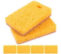 MUCKLILY 6pcs Sisal Rags Natural Kitchen Cleaning Wok Dishwashing Cloth Multi-Function Reusable Scrub Sponge for Washing