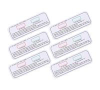 MUCKLILY 6pcs Uvc-uva Uv Detection Cards Testing Strips Uv Test Device for Light Bulb Suitable for Identification
