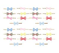 MUCKLILY 70pcs Bowknot Twisted Ties Lollipop Sealing Ties Lovely Bag Packaging Bows for Cake Pops for Sweet Bags Random Color